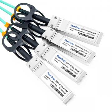 Cisco 40GBASE-CR4 QSFP to 4 10GBASE-CU SFP+ direct-attach breakout cable, 7-meter, active