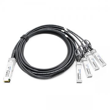 Cisco 40GBASE-CR4 QSFP to 4 10GBASE-CU SFP+ direct-attach breakout cable, 5-meter, passive