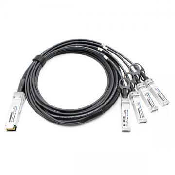 Cisco 40GBASE-CR4 QSFP to 4 10GBASE-CU SFP+ direct-attach breakout cable, 2-meter, passive