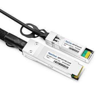 Cisco 40GBASE-CR4 QSFP to 4 10GBASE-CU SFP+ direct-attach breakout cable, 1-meter, passive