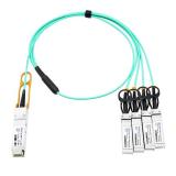 Cisco 40GBASE-CR4 QSFP to 4 10GBASE-CU SFP+ direct-attach breakout cable, 7-meter, active