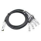 Cisco 40GBASE-CR4 QSFP to 4 10GBASE-CU SFP+ direct-attach breakout cable, 3-meter, passive