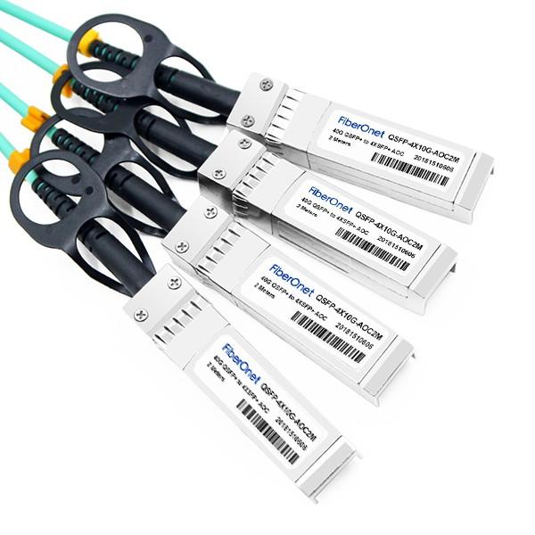 Cisco 40GBase-AOC QSFP to 4 SFP+ Active Optical breakout Cable, 2-meter #3 image