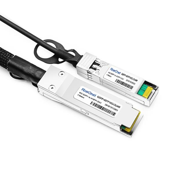 Cisco 40GBASE-CR4 QSFP to 4 10GBASE-CU SFP+ direct-attach breakout cable, 3-meter, passive #3 image