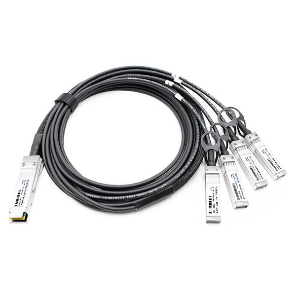 Cisco 40GBASE-CR4 QSFP to 4 10GBASE-CU SFP+ direct-attach breakout cable, 1-meter, passive #1 image