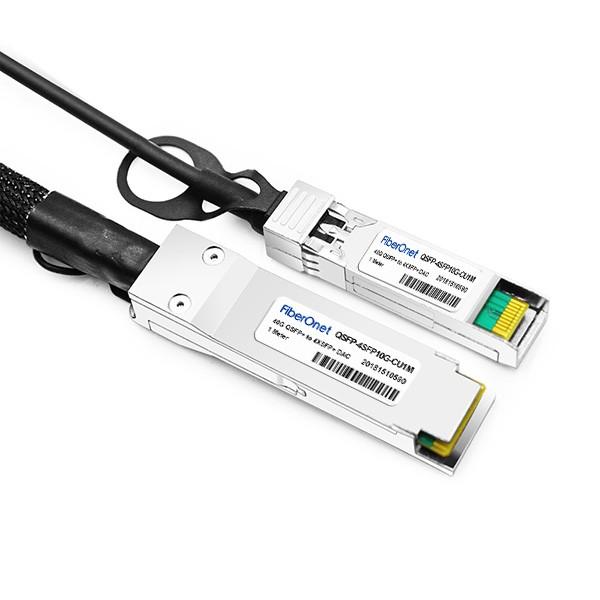 Cisco 40GBASE-CR4 QSFP to 4 10GBASE-CU SFP+ direct-attach breakout cable, 1-meter, passive #3 image