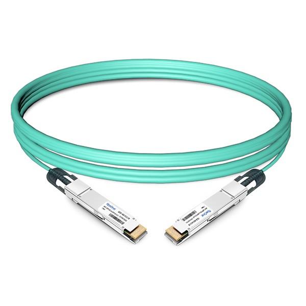 Cisco QDD-400-AOC1M 400G QSFP-DD Transceiver, Active Optical Cable, 1 meter #1 image